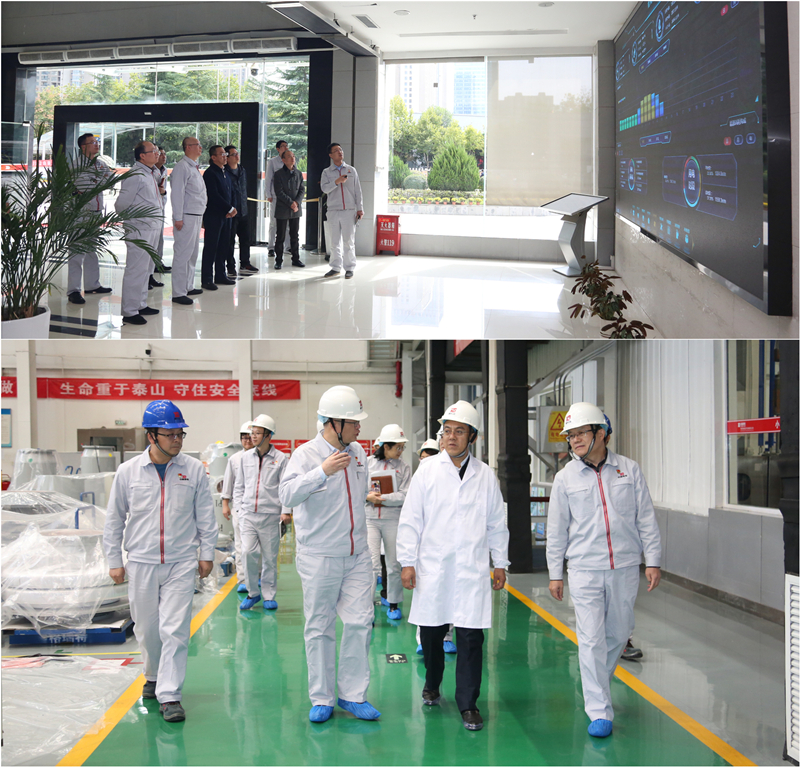 中国西电集团党委常委，，中国西电党委常委、总会计师石丹来西开有限调研-西安西电高压开关有限责任公司