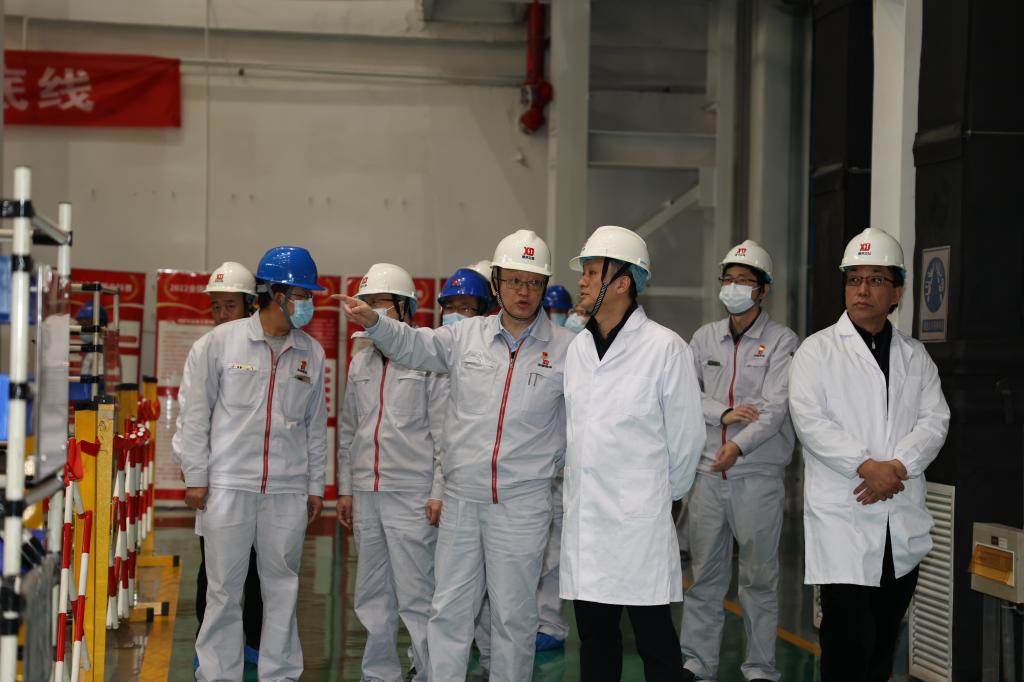 中国西电集团党委常委、中国西电党委常委、副总司理马玎一行调研利来国国际最给力的老牌有限-利来国国际最给力的老牌
