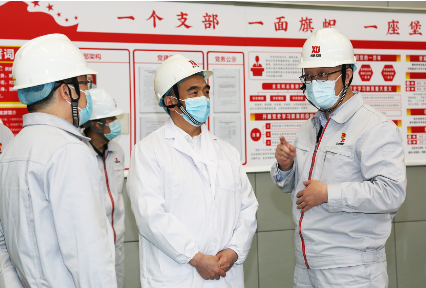 中国西电集团党委副书记韩兵调研西开有限-西安西电高压开关有限责任公司
