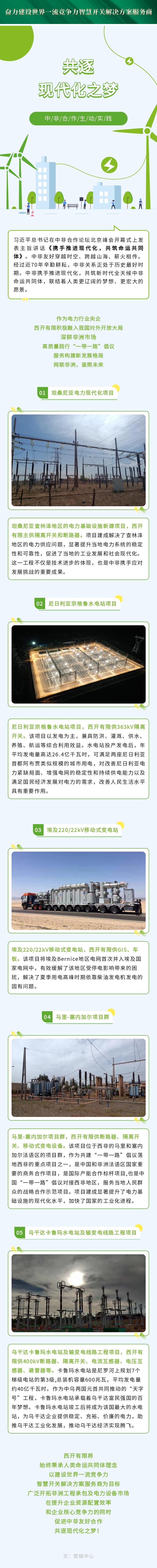 共逐现代化之梦 | 中非相助生动实践！-西安西电高压开关有限责任公司